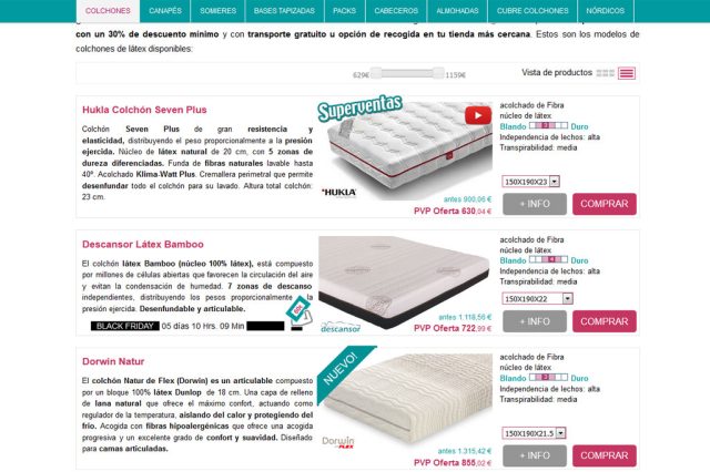 Optimización de campañas de publicidad en internet para colchones
