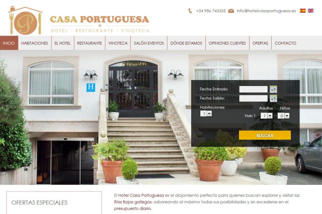 Programación web de hotel con motor de reservas