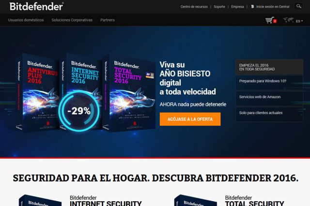 Campaña de SEM para Bitdefender antivirus