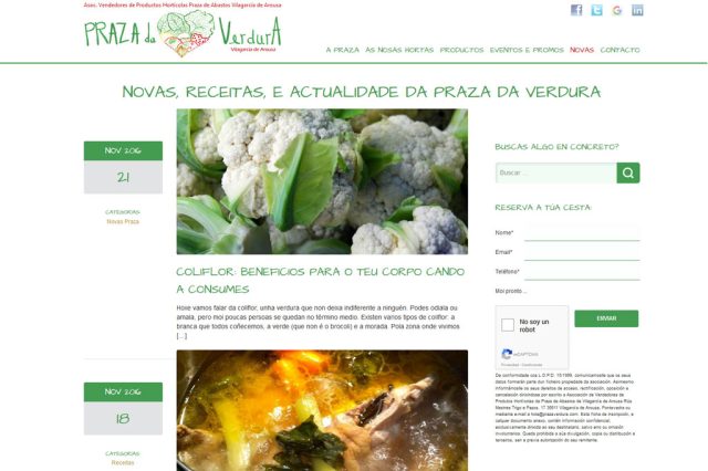 Diseño web de la plantilla de blog de wordpress