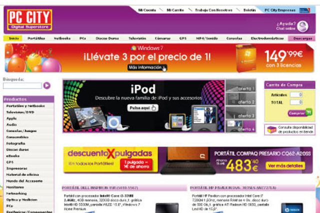 Campaña en Google Adwords para publicidad de tienda online Pc City