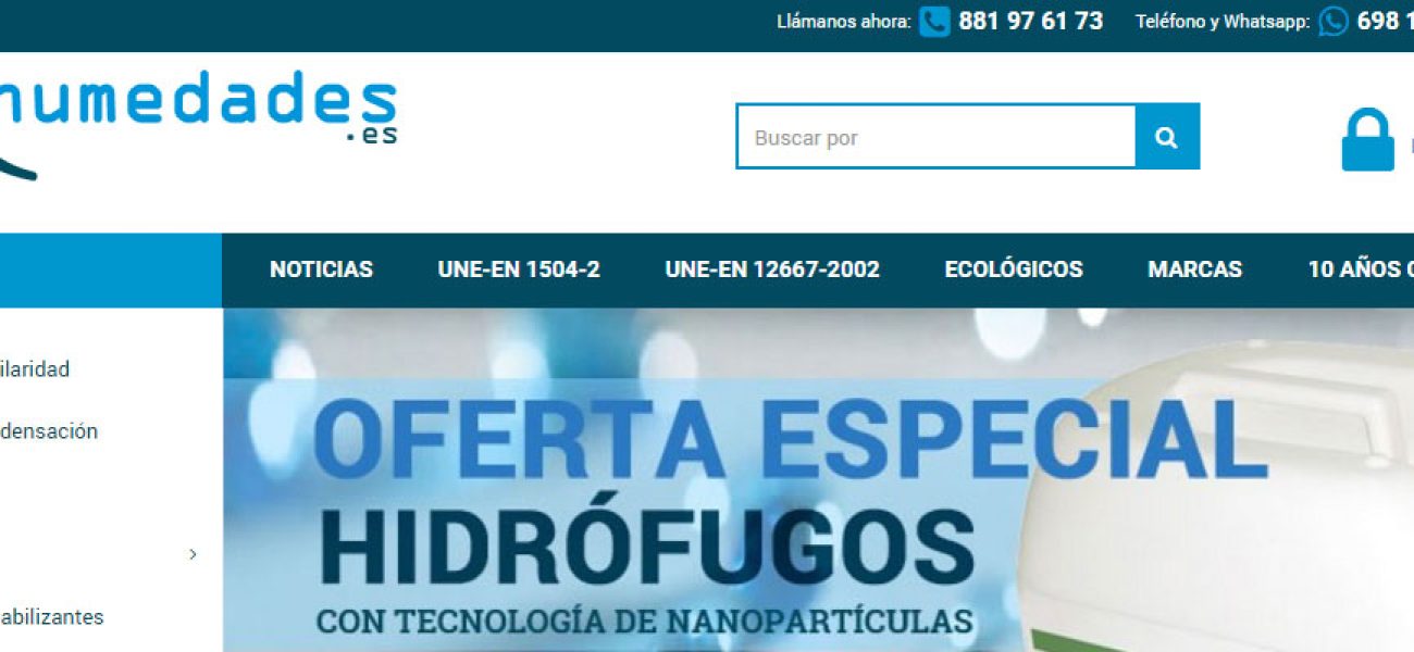 AntiHumedades en la red: Lanzamiento de tienda online