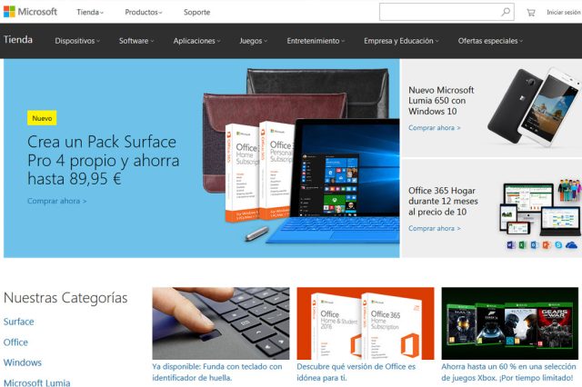 Campaña de publicidad mediante de banners y display para Microsoft