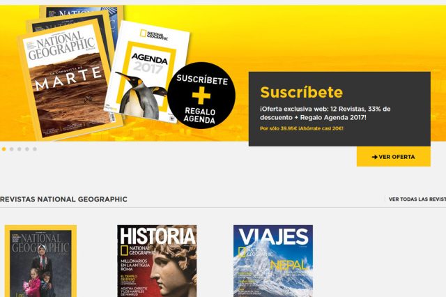 Campaña en Google para publicidad de national geographic