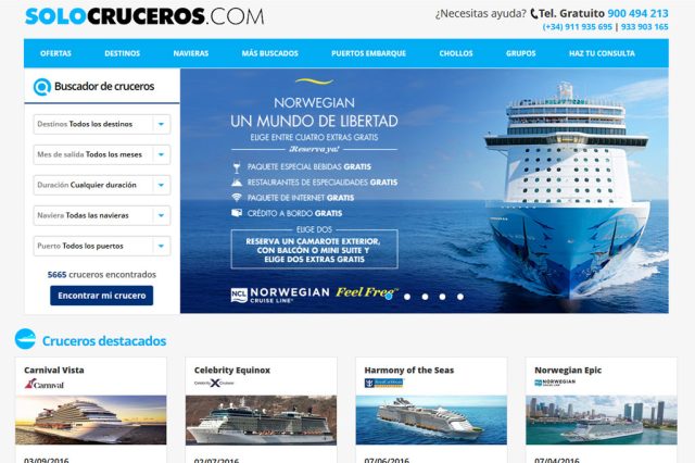 Campaña de SEM PPC mediante banners y display para Solo Cruceros