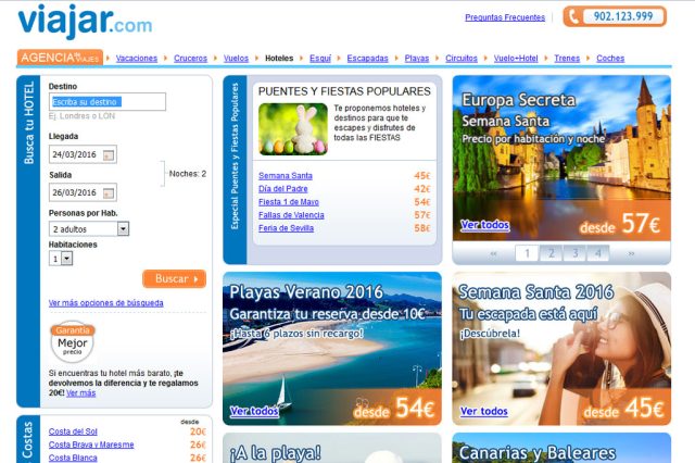 Campaña SEM de venta de hoteles con Google Adwords