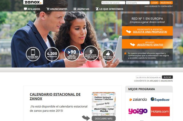 Plataforma de afiliación para campañas de publicidad online